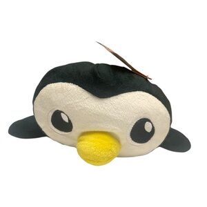 Black and Yellow Plush Penguin Toy